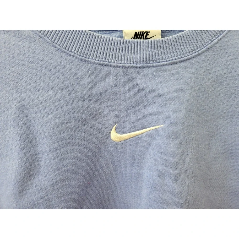 Nike Men's Small Pullover Sweatshirt Blue Embroidered Logo